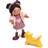 Tender Leaf Tender Leaf Toys Ayana Wooden Dolls House Doll With Pet Cat and Pink Dress Inspire Imaginative Play for 3