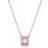 Swarovski Millenia Necklace - Rose Gold/Purple/Transparent