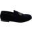 Dolce & Gabbana Men's Velvet Logo Slipper Loafers MV3487 EU43.5/US10.5