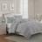 Swift Home Floral Pintuck Bedspread Grey, White, Pink, Blue (228.6x172.72cm)