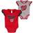 Outerstuff Nationals Scream & Shout Bodysuit 2-Pack - Red/Heathered Gray Washington