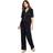 Eberjey Gisele Short Sleeve PJ Set Black/Sorbet