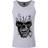 Grindstore Mens Carved Skull Vest Top (Grey)