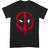 Deadpool Unisex Adult Splat T-Shirt (Black/Red)