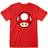 Super Mario Super Mario Unisex Adult Power Up Mushroom T-Shirt (Red)