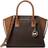 Michael Kors Avril Small Logo Top-Zip Satchel - Brn/Acorn