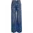 Only Hope Life Ex Hw Wide Straight Fit Jeans - Blue/Medium Blue Denim