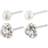 Pilgrim Tina Earrings - Silver/Pearl/Transparent