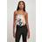 Urban Classics Ladies Ladies Cropped AOP Satin Triangle Top magicmangoabstract