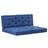 vidaXL 120x80x10cm 2-pack Stolsdyna Blå (120x80cm)
