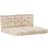 vidaXL 120x80x10cm 2-pack Stolsdyna Beige (120x80cm)