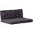 vidaXL 120x80x10cm 2-pack Stolsdyna Svart (120x80cm)