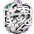 Pandora Jungle Creatures & Leaves Charm - Silver/Multi