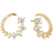 Sif Jakobs Belluno Circolo Earrings - Gold/Transparent