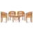 vidaXL 3059963 Loungeset, 1 Bord inkl. 4 Stolar