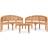 vidaXL 3059967 Loungeset, 1 Bord inkl. 2 Stolar & 2 Soffor