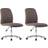 vidaXL 283608 Grey/Brown Köksstol 94cm 2st