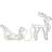 Star Trading Silhouette Tuby Deer Julebelysning