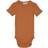 Wheat Short Sleeved Rib Body - Amber Brown