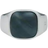 IX Studios Hawks Eye Signet Ring - Silver/Blue
