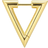 Jane Kønig Small Chunky Bermuda Triangle Earring - Gold