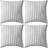 vidaXL 132310 4-pack Komplett dekorationskudde Grå (45x45cm)