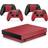 giZmoZ n gadgetZ Xbox One X Console Skin Decal Sticker + 2 Controller Skins - Carbon Red