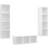 vidaXL 37x37x142.5cm 3-pack Väggskåp 37x142.5cm 3st