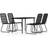 vidaXL 3099181 Patio Dining Set, 1 Table incl. 4 Chairs