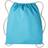 Nutshell Drawstring Gymsac - Turquoise/Natural