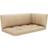 vidaXL 314661 3-pack Chair Cushions Beige (103x58cm)