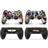 giZmoZ n gadgetZ PS4 2 x Controller Skins Full Wrap Vinyl Sticker - Stickerbomb