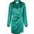 Neo Noir Tulsa Satin Dress - Light Petroleum
