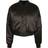 Urban Classics Women's Satin Bomber Jacket - Black