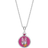 Støvring Design Daisy Duck Necklace - Silver/Ruby/Multicolour