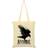 Grindstore Nevermore Tote Bag - Cream/Black Print