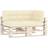vidaXL 314560 3-pack Chair Cushions Beige (120x80cm)