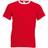 Fruit of the Loom Valueweight Ringer T-shirt Unisex - Red/White