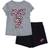 Nike On The Spot Shorts Set - Black/Grey (16J137-023)