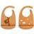 Done by Deer Silicone Bib Raffi Mustard 2-pack