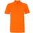 ASQUITH & FOX Men's Plain Short Sleeve Polo Shirt - Orange