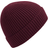 Beechfield Engineered Knit Ribbed Beanie - Burgundy