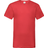 Fruit of the Loom Valueweight V-Neck Short Sleeve T-shirt M - Red