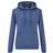 Fruit of the Loom Classic Lady Fit Hooded Sweatshirt - Royal Blue Heather