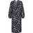 Neo Noir Onassis Graphic Wrap Dress - Black