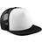 Beechfield Vintage Snapback Trucker Cap - Black/White