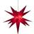 Konstsmide 3-D Star Red Advent Star 60cm