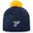 Fanatics St. Louis Blues Authentic Pro Team Locker Room Beanie with Pom W