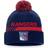 Fanatics New York Rangers Authentic Pro Team Locker Room Cuffed Knit Beanies with Pom Sr