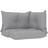 vidaXL 314618 Chair Cushions Grey (61x60cm)